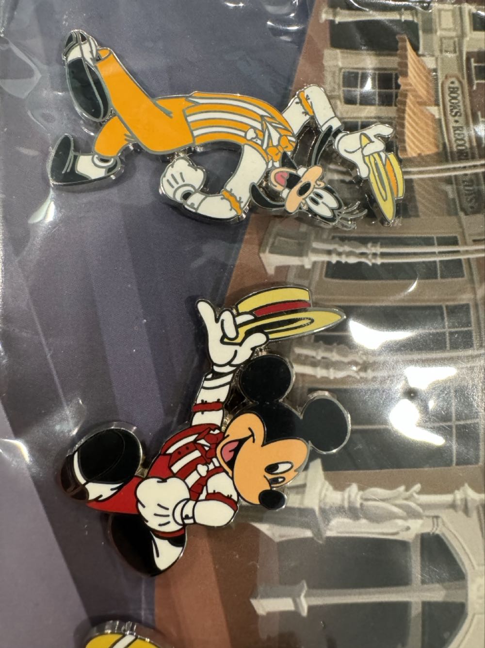 Dapper Dans Quartet Mickey Donald Pluto Goofy Postcard  pin collectible [Barcode 400009109627] - Main Image 3