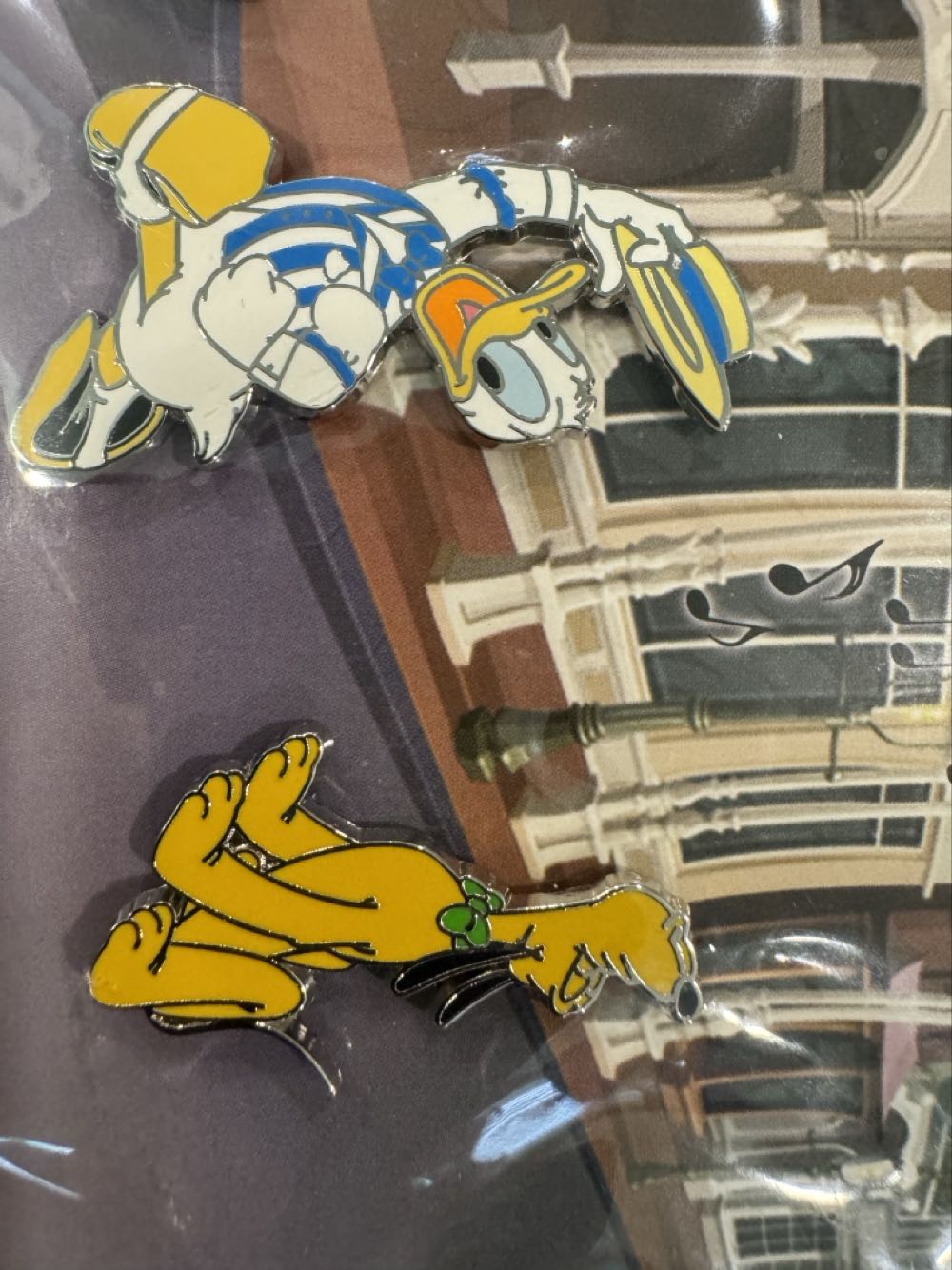 Dapper Dans Quartet Mickey Donald Pluto Goofy Postcard  pin collectible [Barcode 400009109627] - Main Image 4