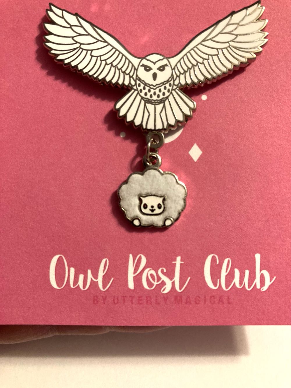 Owl + Dangling Puff, Cloud  pin collectible - Main Image 2