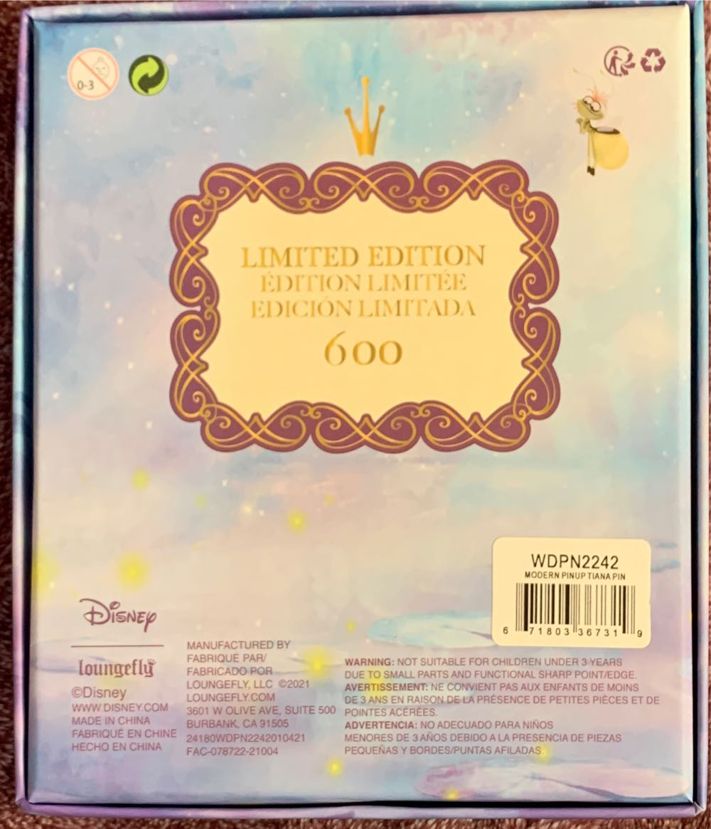 Loungefly - Princesses And The Frog  pin collectible [Barcode 671803367319] - Main Image 3