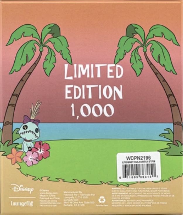 Loungefly - Hula Stitch  pin collectible [Barcode 671803363151] - Main Image 4