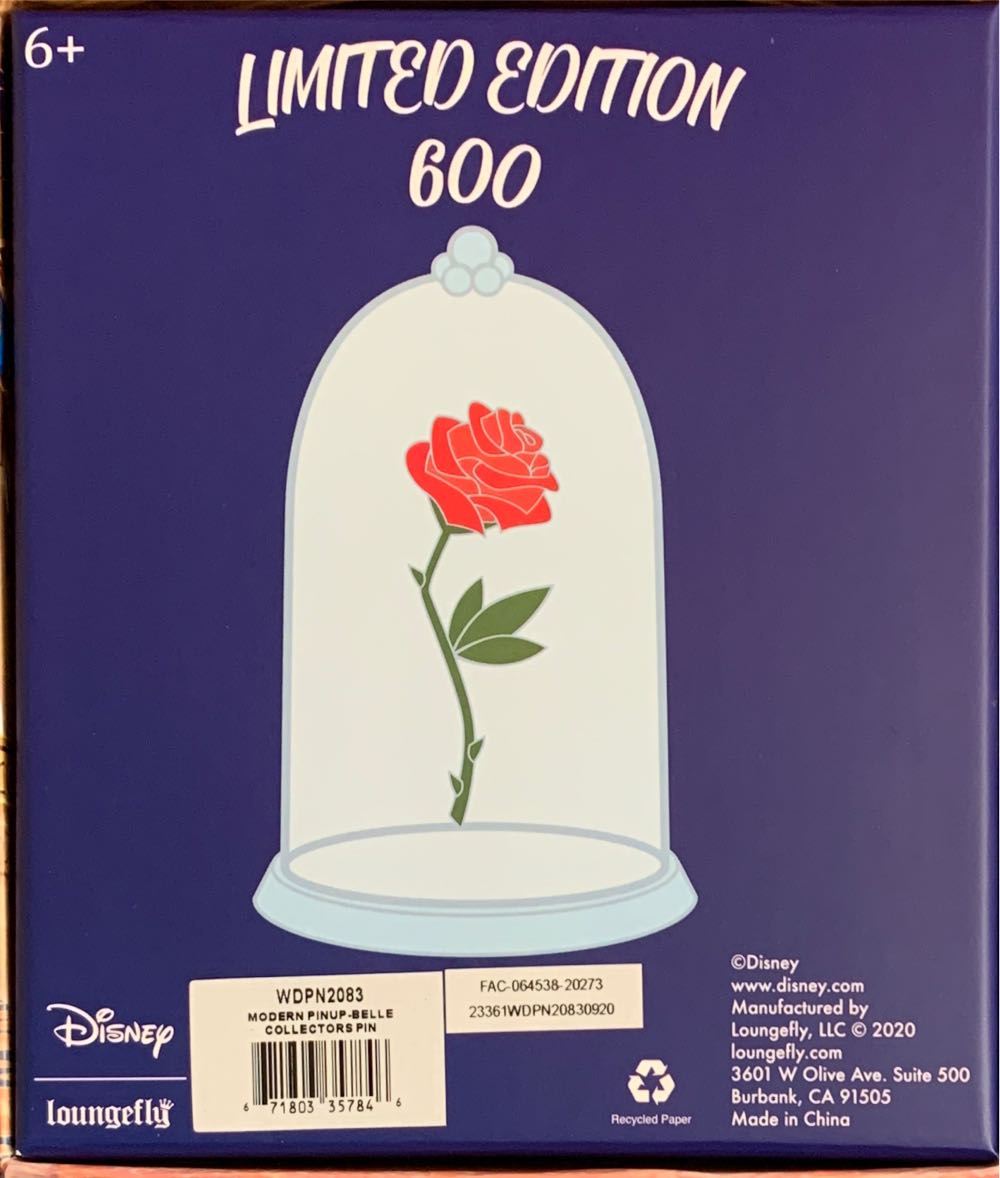 Loungefly Disney Beauty And The Beast Belle Limited Edition Pin  pin collectible [Barcode 671803357846] - Main Image 4