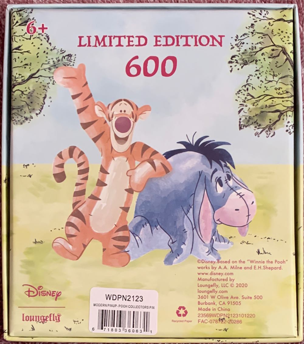 Loungefly Disney Winnie The Pooh Limited Edition Pin  pin collectible [Barcode 671803360631] - Main Image 4