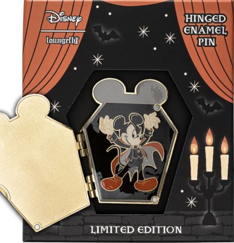 Loungefly Disney Mickey Halloween Hinged Do Not Disturb Pin  pin collectible [Barcode 671803340527] - Main Image 2