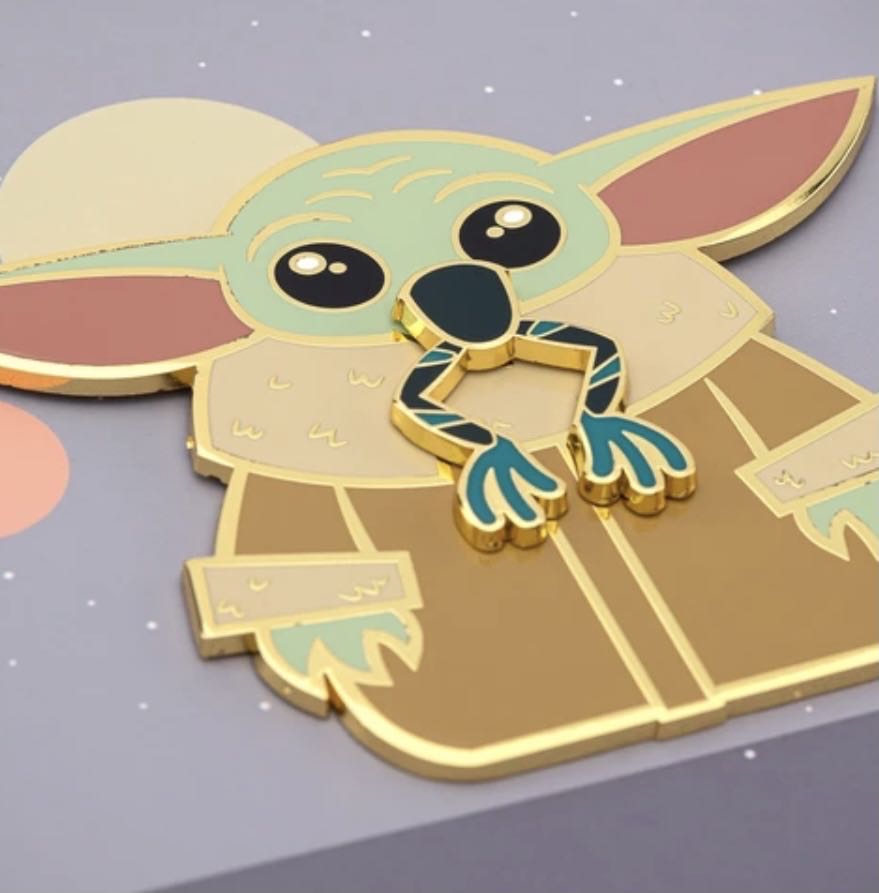 Loungefly X Star Wars Mandalorian The Child Eating Frog 3” Pin Le New!  pin collectible [Barcode 671803343108] - Main Image 2