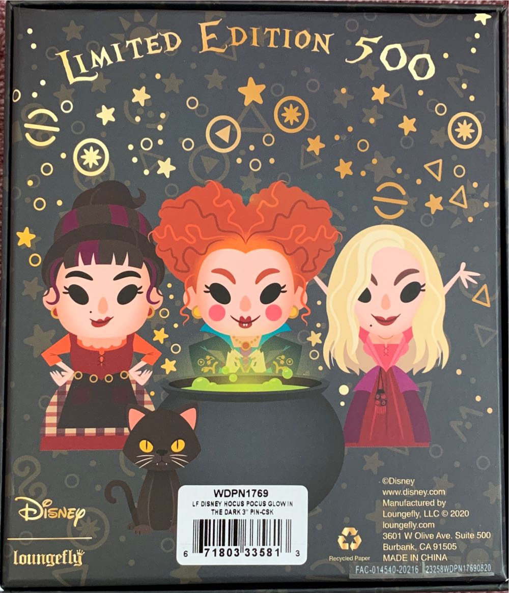 Loungefly - Hocus Pocus Flying Sanderson Sisters  pin collectible [Barcode 671803335813] - Main Image 3