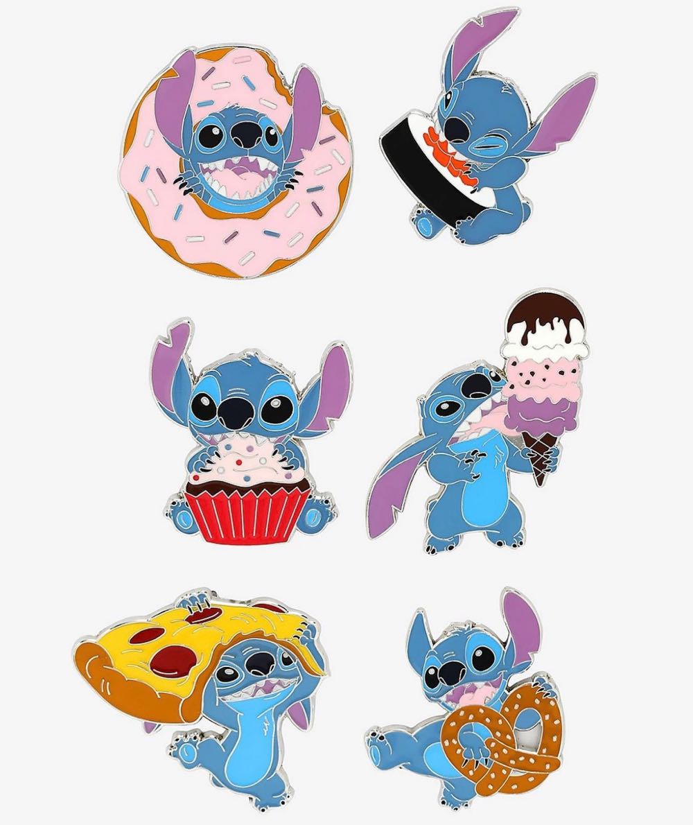 Loungefly - Stitch Food Blind Box - 6 Pin Set  pin collectible [Barcode 15204285] - Main Image 2