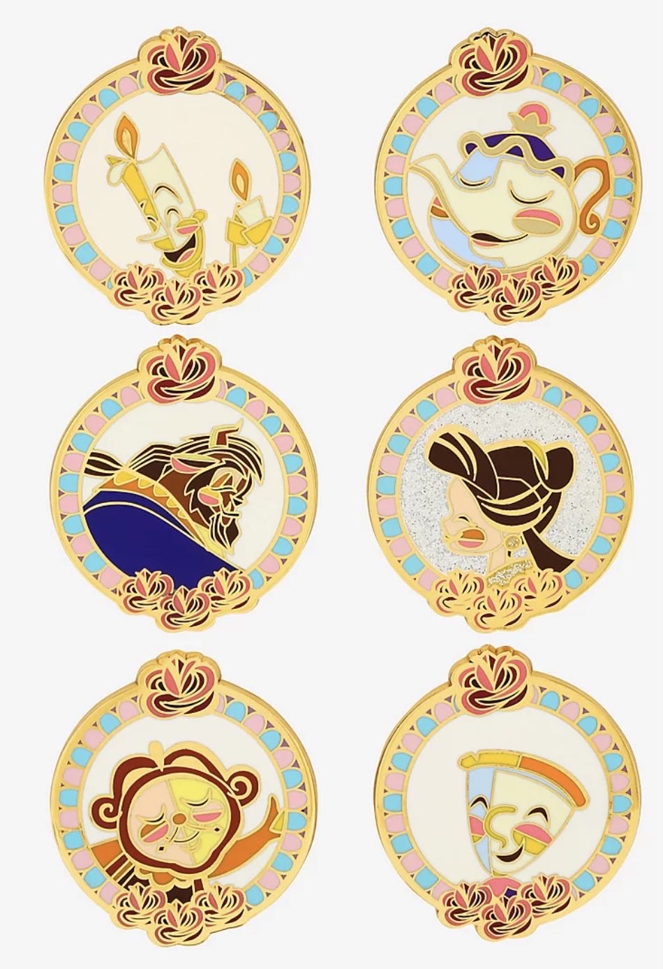 Loungefly - Beauty And The Beast Portrait Blind Box - Set Of 6  pin collectible [Barcode 15221457] - Main Image 2