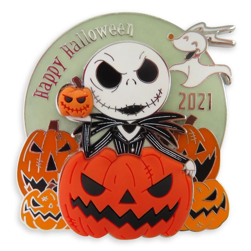 Jack Skellington and Zero Pin – Halloween 2021 – Limited Release - Metal / enamel / PVC pin collectible - Main Image 2