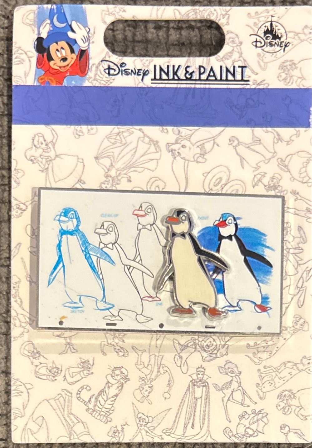 Ink & Paint Penguin Waiter - Disney pin collectible [Barcode 400917113723] - Main Image 3