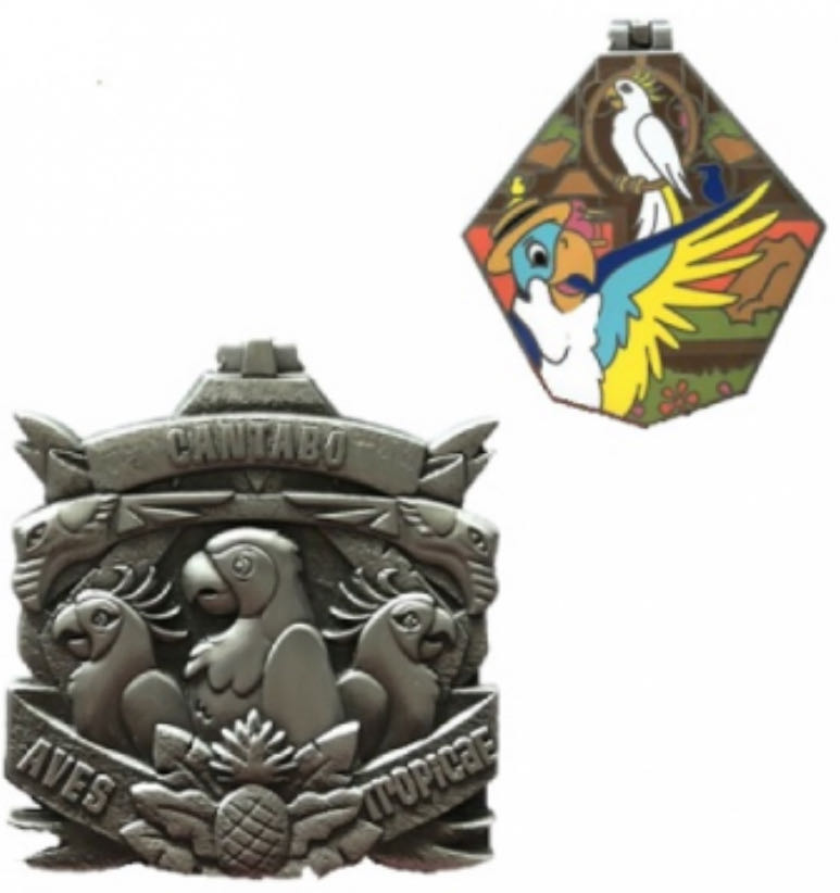 Enchanted Tiki Room Crest - Crests of the Kingdom pin collectible [Barcode 400021112506] - Main Image 2