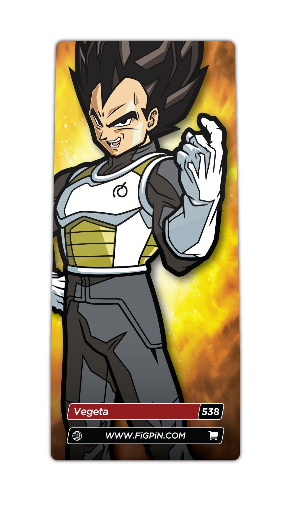 Vegeta—FiGPiN 538 - FigPin pin collectible [Barcode 810021535913] - Main Image 2