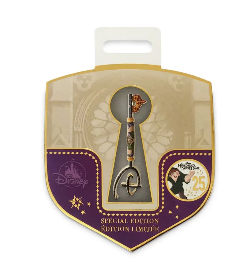 The Hunchback Of Notre Dame 25th Collectible Key New With Card  pin collectible [Barcode 465052864077] - Main Image 1
