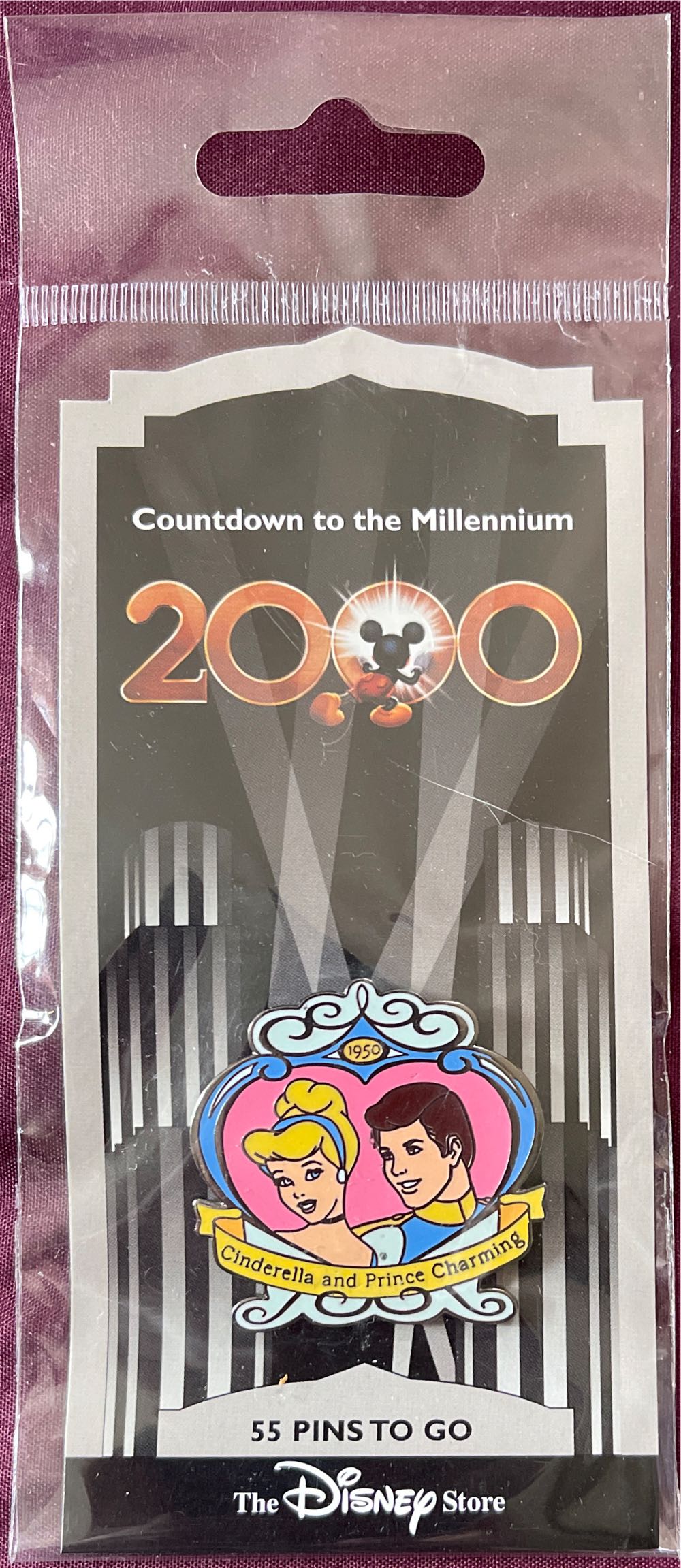 Countdown To The Millennium #56 Cinderella & Prince - Countdown to the Millennium pin collectible [Barcode 715099970560] - Main Image 1