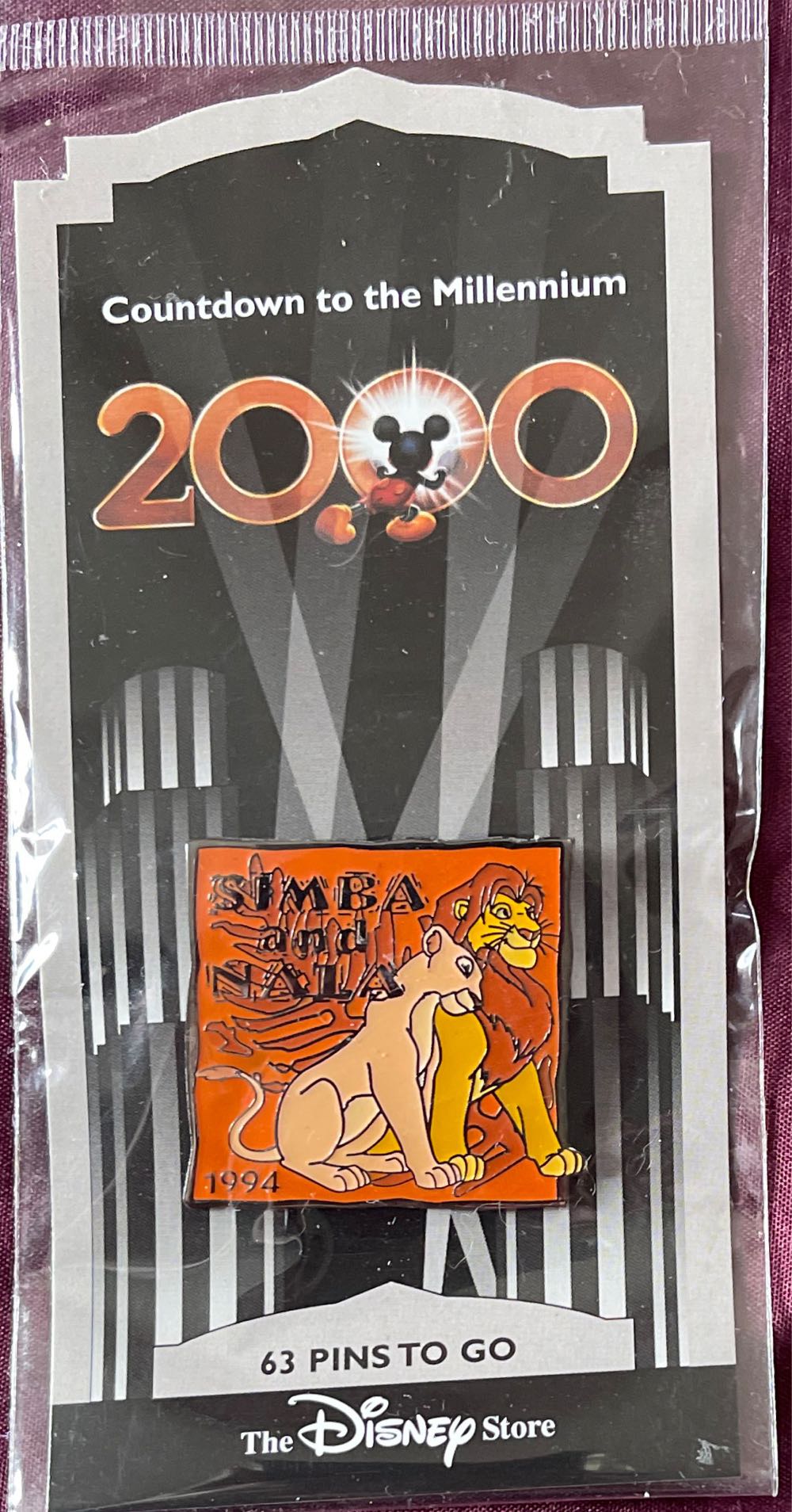 Countdown To The Millennium #64 Simba & Nala - Countdown to the Millennium pin collectible [Barcode 715099970645] - Main Image 1