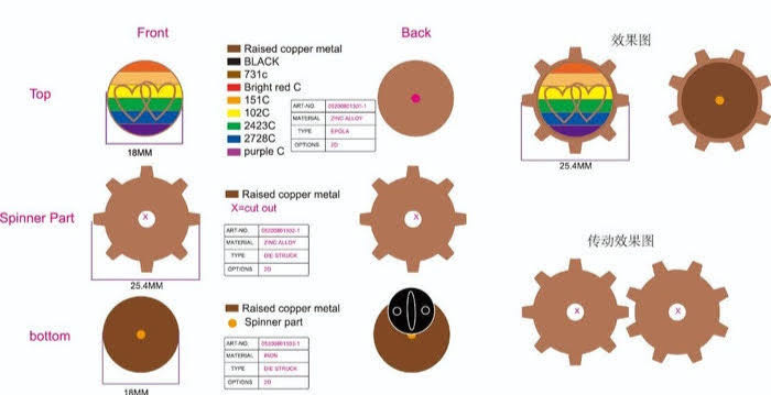 Steampowered Pride: Rainbow - Hard Enamel pin collectible - Main Image 2
