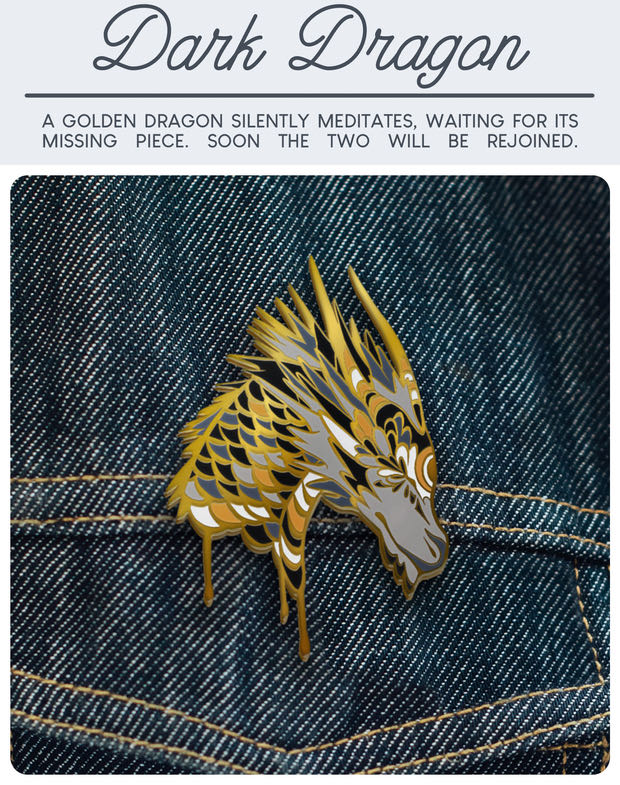 Unity Dragon: Dark - Hard Enamel pin collectible - Main Image 3