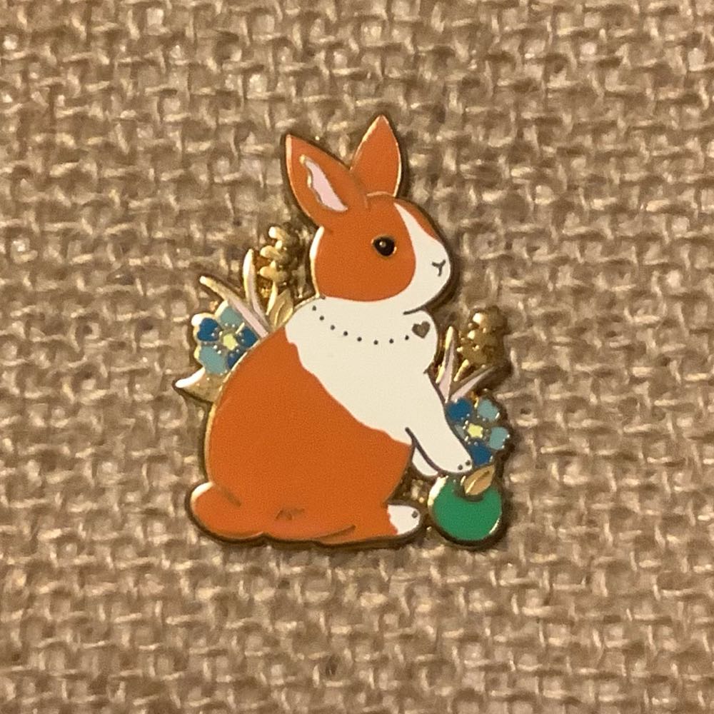 Rabbit (Orange Spotted) - Hard Enamel pin collectible - Main Image 1