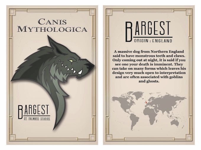 Canis Mythologica: Barghest - Hard Enamel pin collectible - Main Image 3