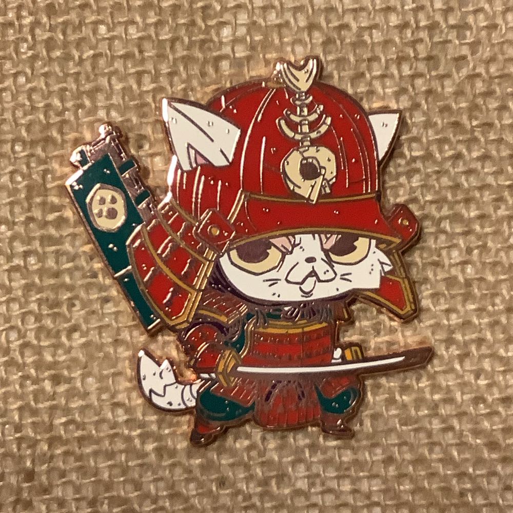 Catnip Warriors: Samurai - Hard Enamel pin collectible - Main Image 1
