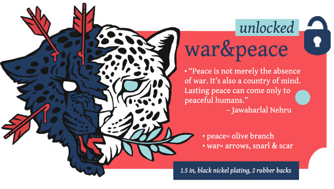 Intertwined: War & Peace - Hard Enamel pin collectible - Main Image 2