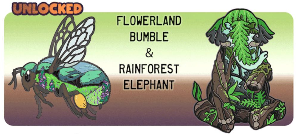 Mighty Earth - Rainforest Elephant - Hard & Soft Enamel pin collectible - Main Image 3