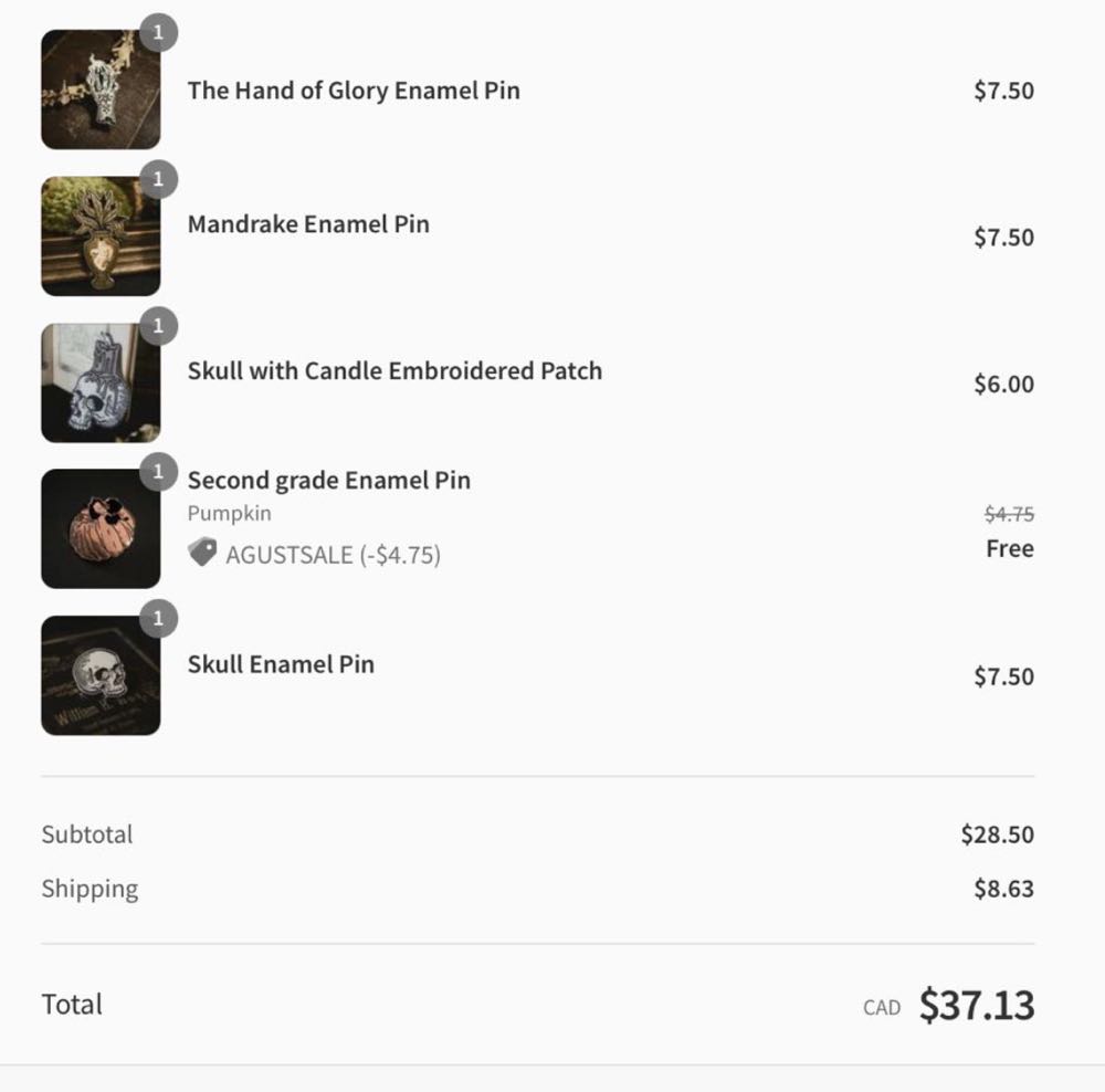 Hand Of Glory - Hard Enamel pin collectible - Main Image 2