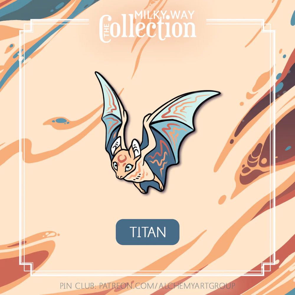 Milky Way Collection - Titan - Hard Enamel And Screenprint pin collectible - Main Image 3