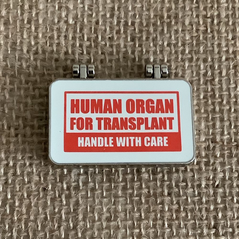Organs On Ice: Heart Transplant - Hard Enamel, Screenprint, Silver Plating pin collectible - Main Image 1