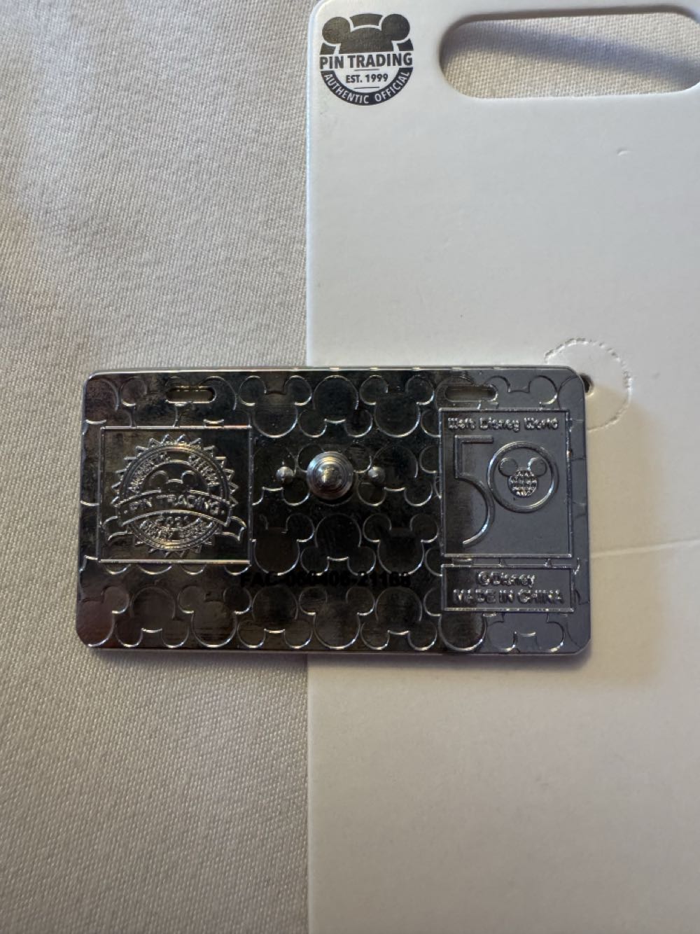 Wdw 50th Vault Collection License Plate  pin collectible [Barcode 400937613470] - Main Image 2