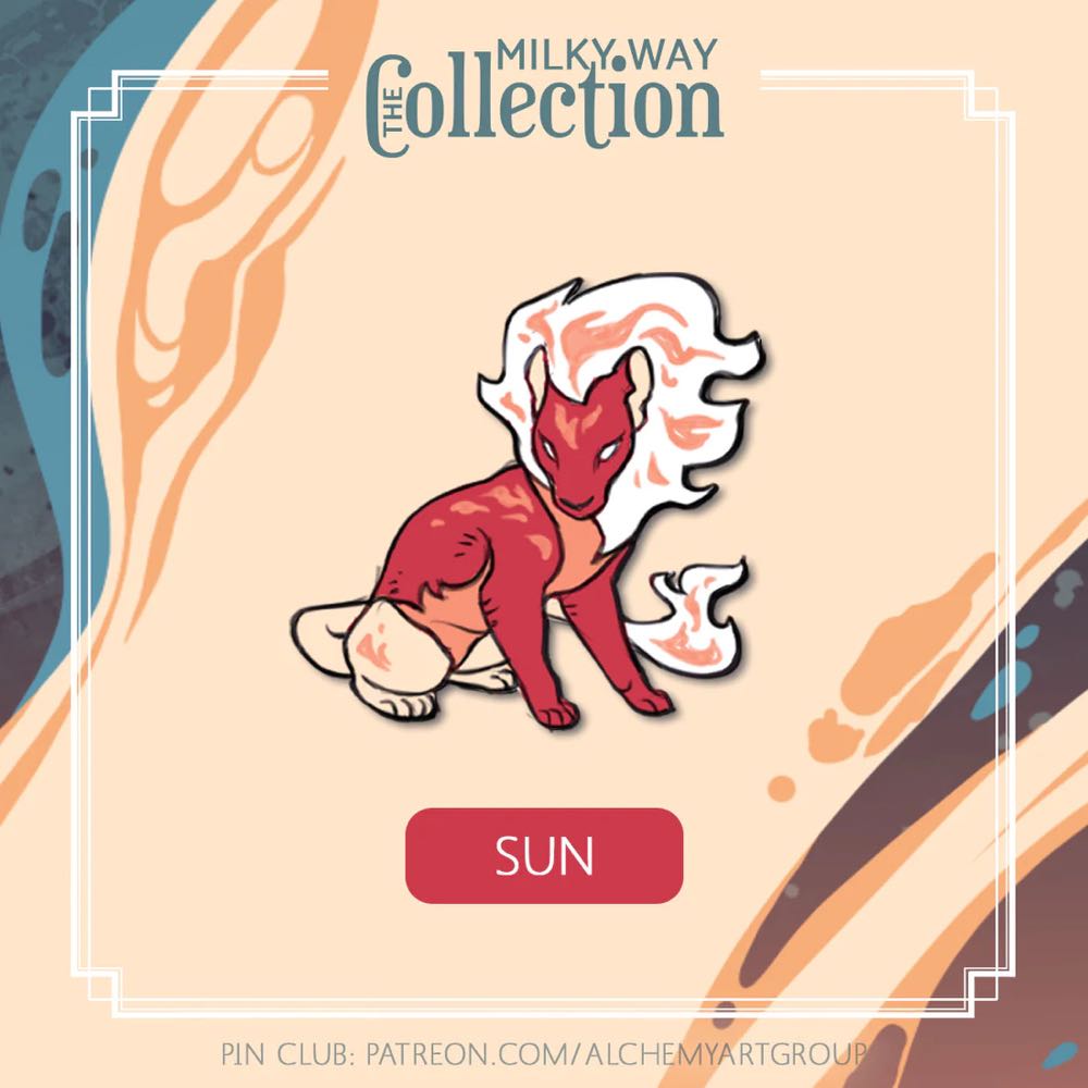 Milky Way Collection - Sun - Hard Enamel pin collectible - Main Image 3