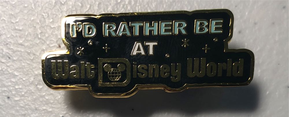 I’d Rather Be At Walt Disney World  pin collectible [Barcode 400944815218] - Main Image 2