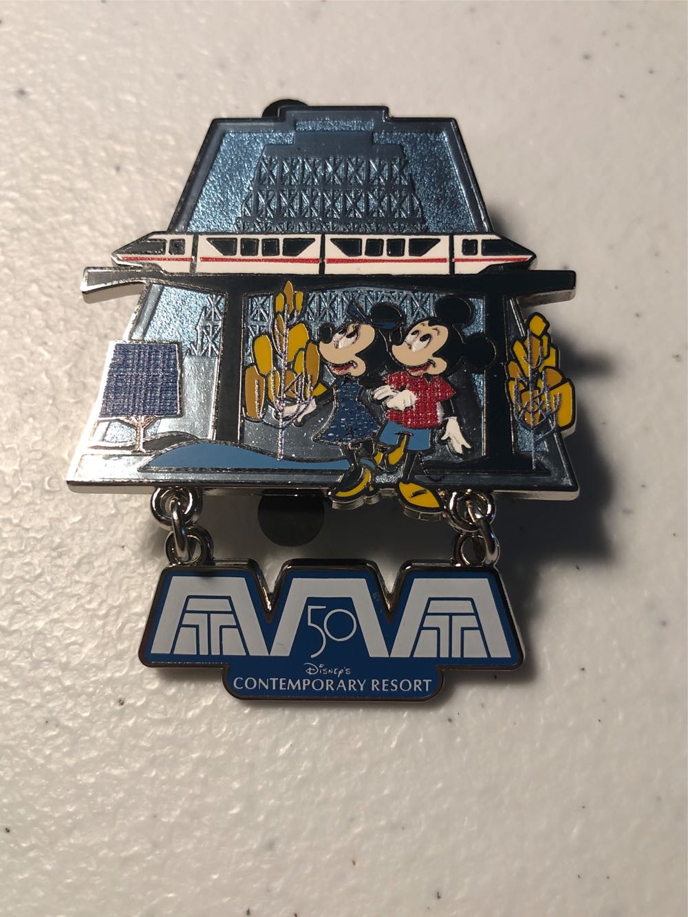 Contemporary Resort 50th Anniversary - Resorts And Locations pin collectible [Barcode 400940214978] - Main Image 2