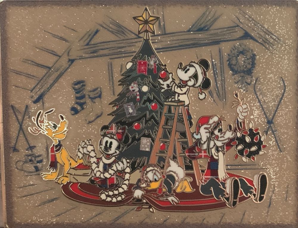 Mickey Mouse And Friends Jumbo Holiday Pin | Shopdisney - Open Edition pin collectible [Barcode 465056458593] - Main Image 1