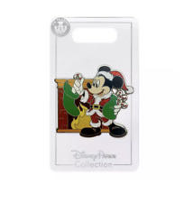Disney Christmas Mickey Santa Holiday Pin New With Card  pin collectible [Barcode 465056459330] - Main Image 1