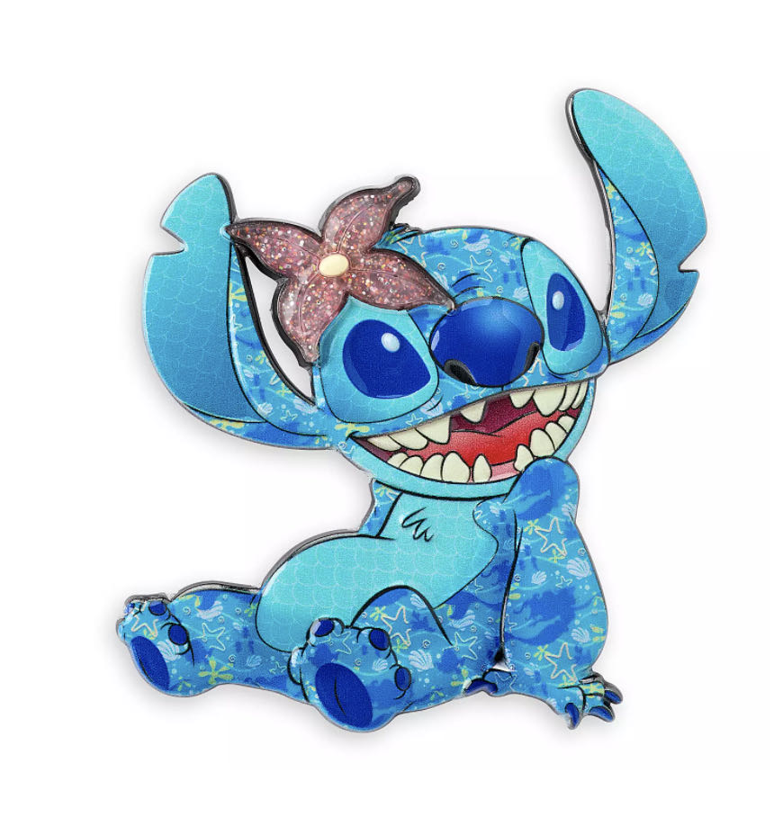 Stitch Crashes Disney Jumbo Pin – The Little Mermaid – Limited Release - Disney Pin Trading pin collectible [Barcode 465052430104] - Main Image 2