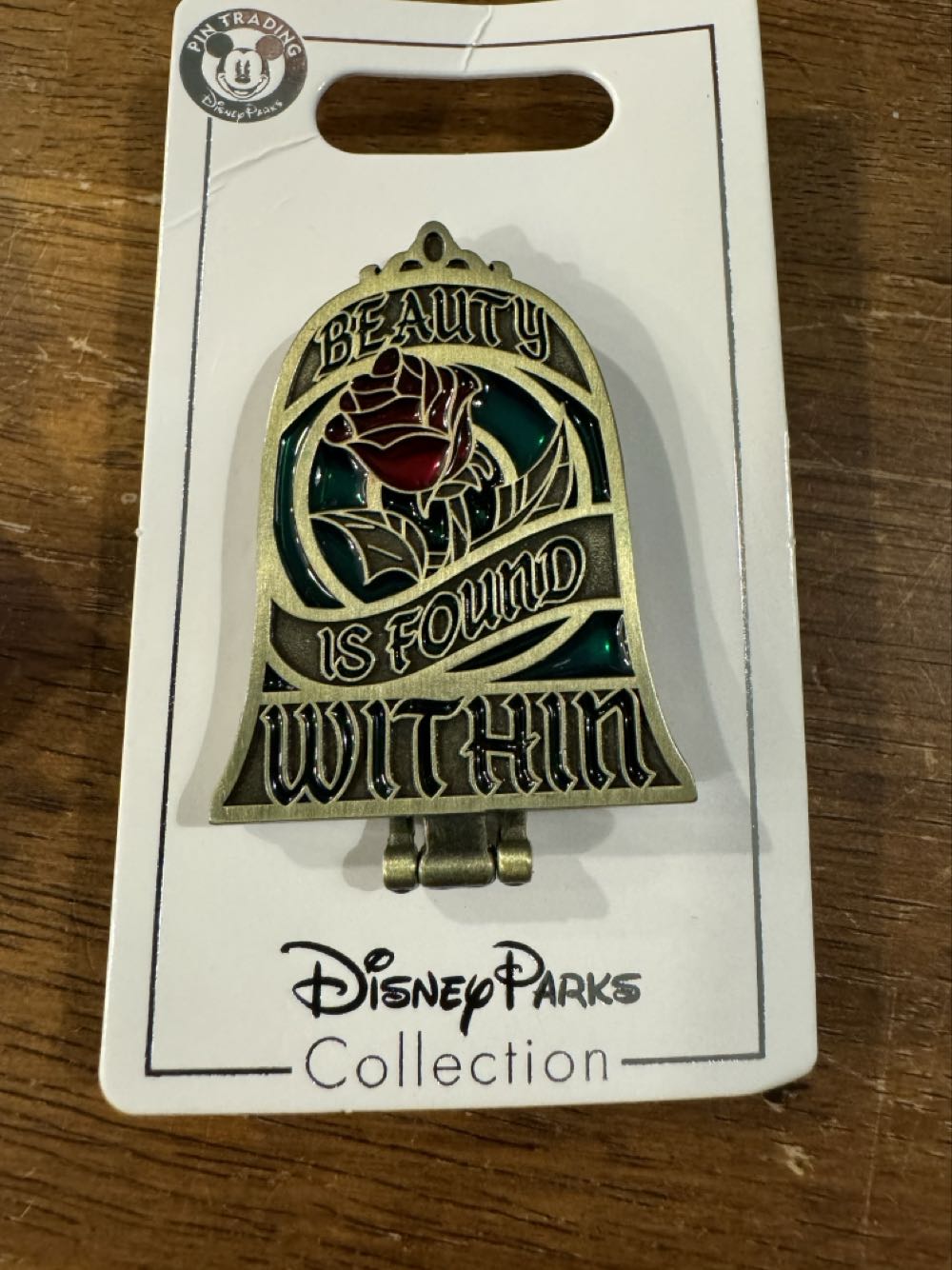 Beauty & The Beast - Beauty Is Found Within - Rose Glass Window - Disney Parks pin collectible - Main Image 2