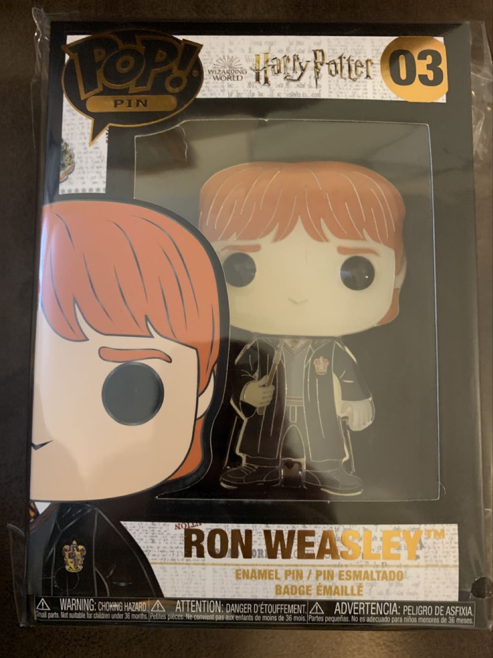 Funko Pop! Pin: Harry Potter Ron Weasley Pin - Funko pin collectible [Barcode 671803306158] - Main Image 2