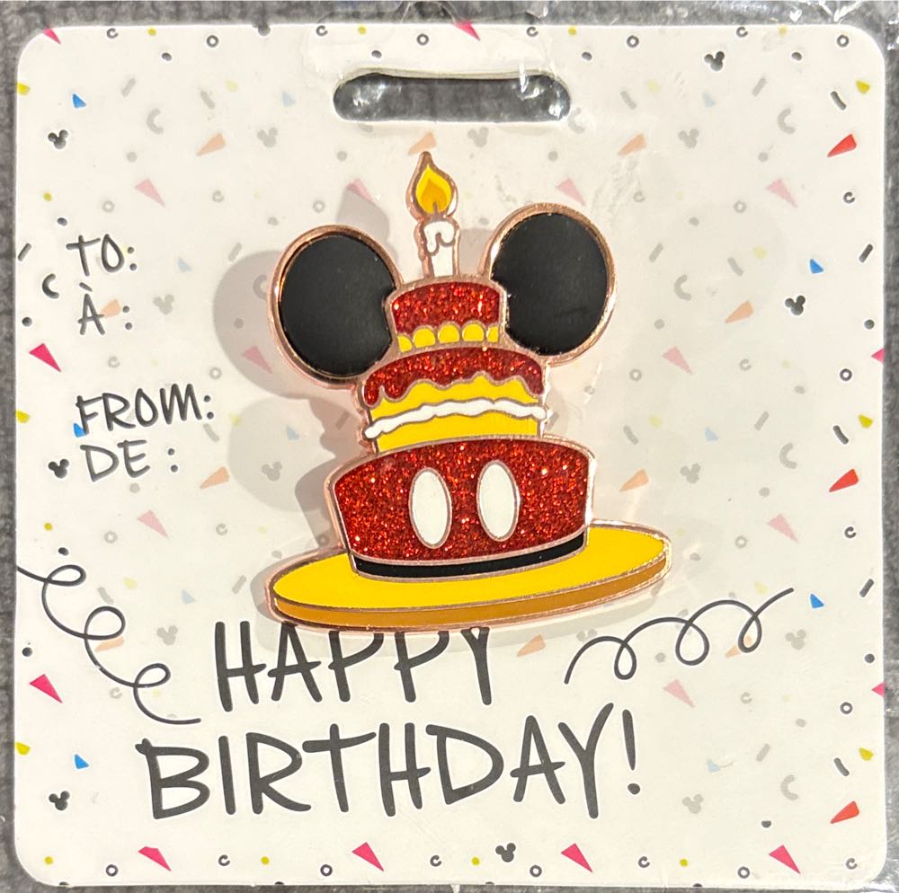 Mickey Mouse Happy Birthday Cake Pin - Disney Pin Trading pin collectible [Barcode 465054731131] - Main Image 3