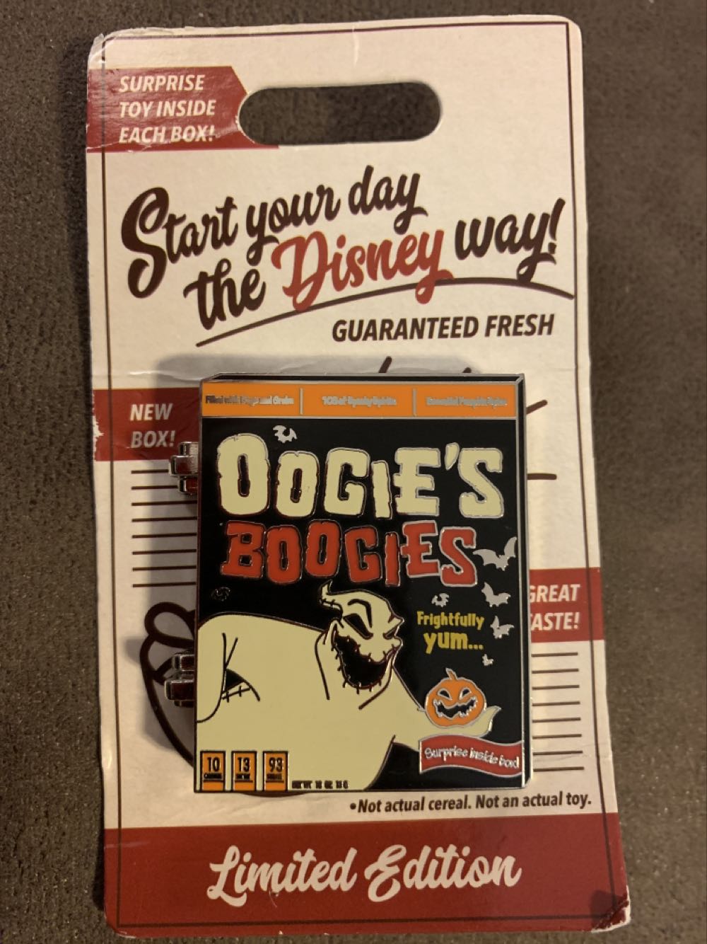 Oogie’s Boogies Cereal Box Limited Edition Pin - Disney Pin Trading pin collectible [Barcode 400925965048] - Main Image 2