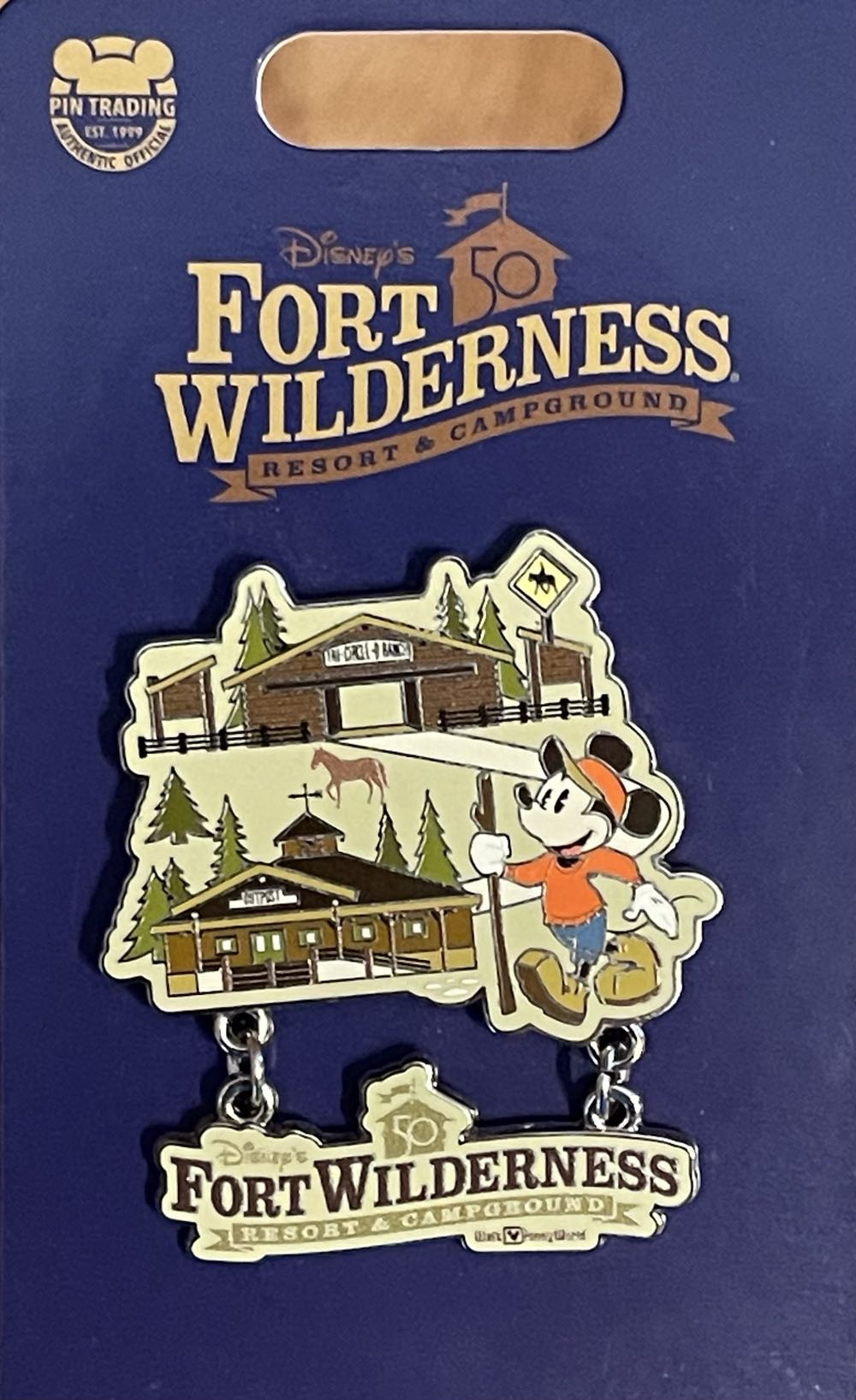 2021 - Resorts - Fort Wilderness Resort & Campground - 50th Anniversary Celebration - Common pin collectible [Barcode 400940214992] - Main Image 2