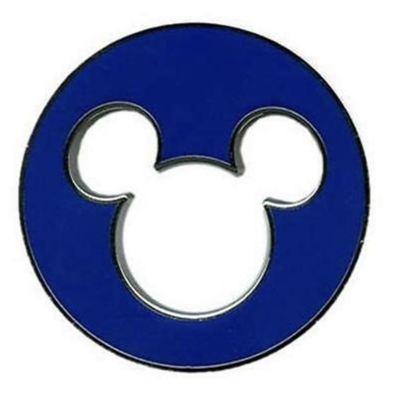 Mickey Mouse Icon - Blue Cutout  pin collectible - Main Image 1