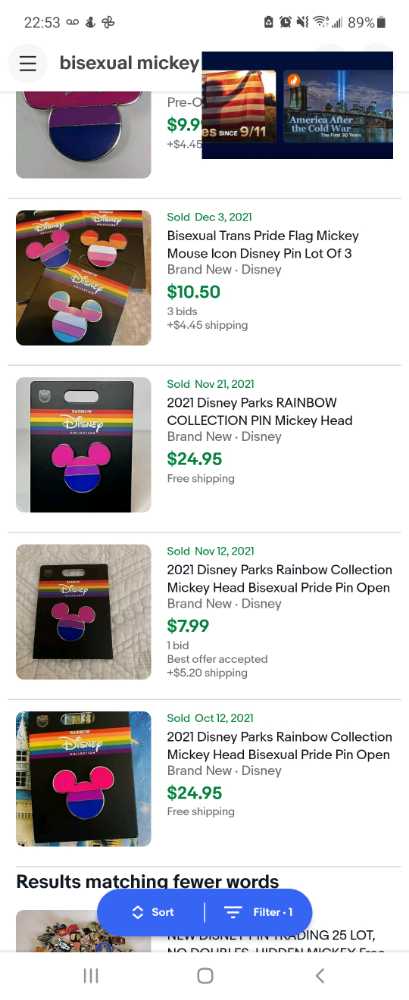 Bisexual Flag Mickey Head - Pride pin collectible - Main Image 3