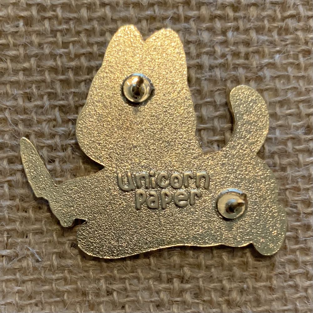 Dangerously Cute: Kitty Noire/Stabby Black Kitten - Hard Enamel, Gold Plating pin collectible - Main Image 2