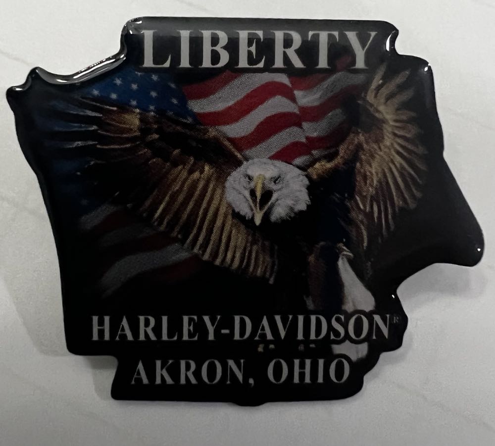 Akron - Liberty H-D  pin collectible - Main Image 1