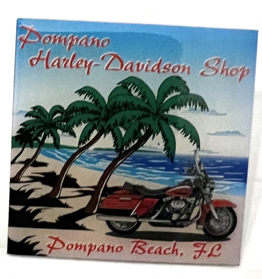Pompano Beach - Pompano H-D Shop  pin collectible - Main Image 2