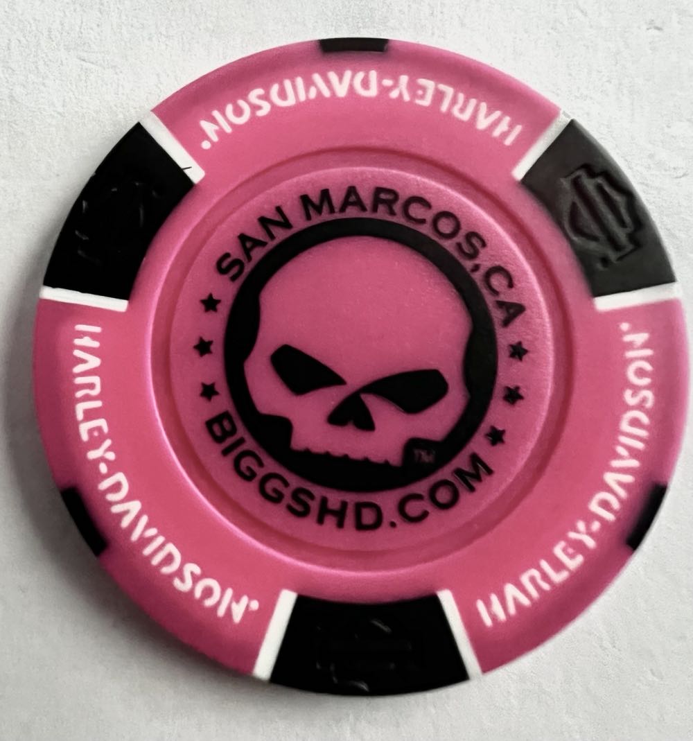 San Marcos - Biggs H-D  pin collectible - Main Image 3