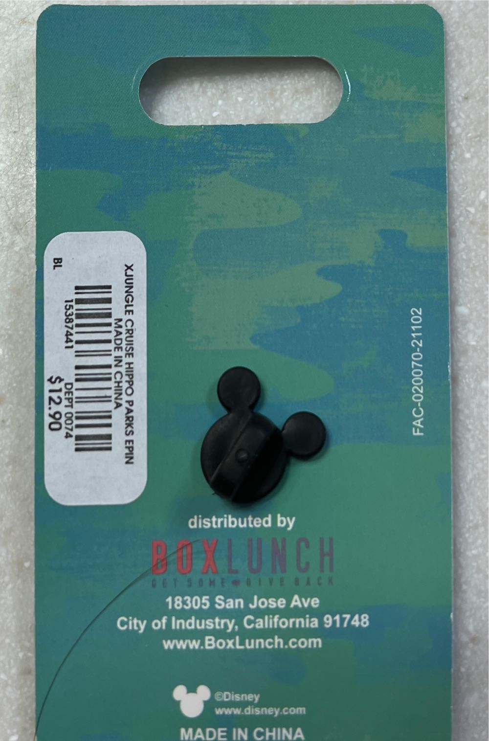 Disney Pin Jungle Cruise Hippos - Disney Pin Resorts/Rides Purchased pin collectible - Main Image 2