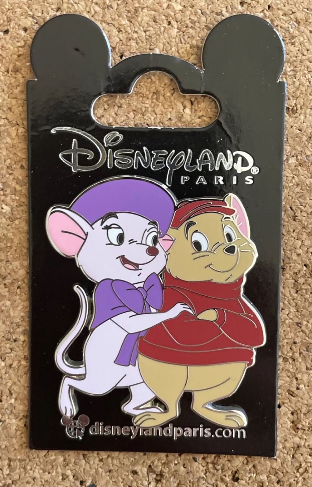 Bernard And Bianca - Disneyland Paris Pin - Rack pin collectible [Barcode 2078010200800] - Main Image 3