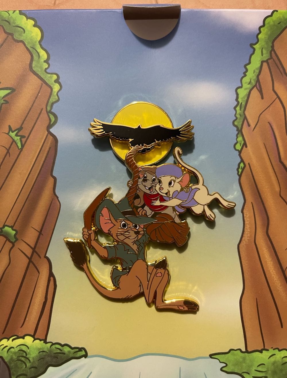 The Rescuers Down Under Swinging - Loungefly Limited Edition Disney Pin - Collector’s Box pin collectible [Barcode 671803353275] - Main Image 3